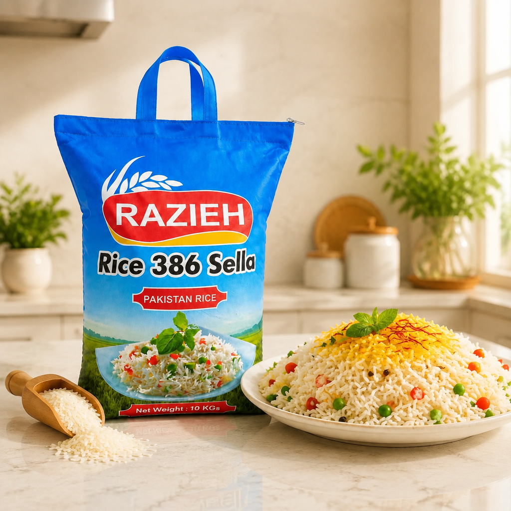 برنج پاکستانی 386 راضیه عمده